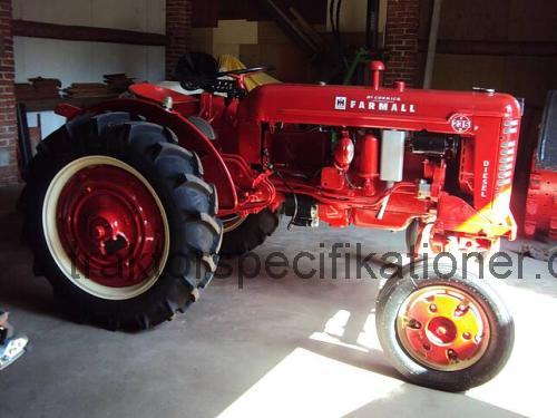 Farmall F tekniska specifikationer 