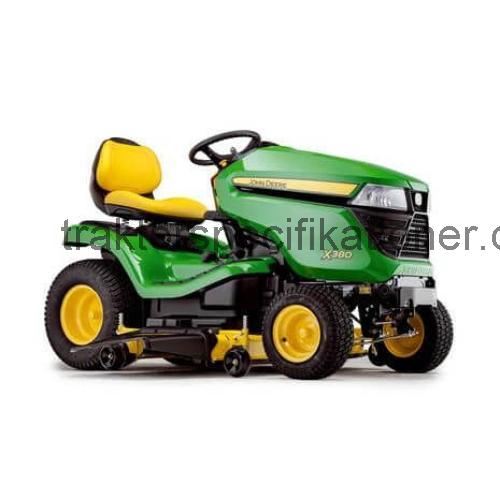 John Deere X380 tekniska specifikationer och recensioner