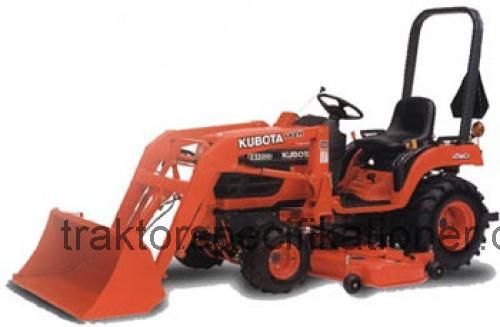 Kubota BX1800 tekniska specifikationer 