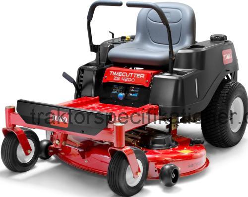 Toro TimeCutter ZS4200 tekniska specifikationer 