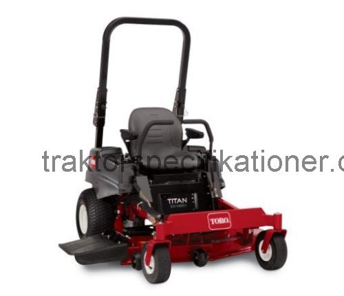 Toro Titan ZX4800 tekniska specifikationer 