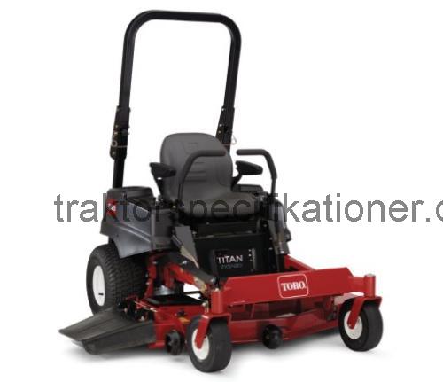 Toro Titan ZX5420 tekniska specifikationer 